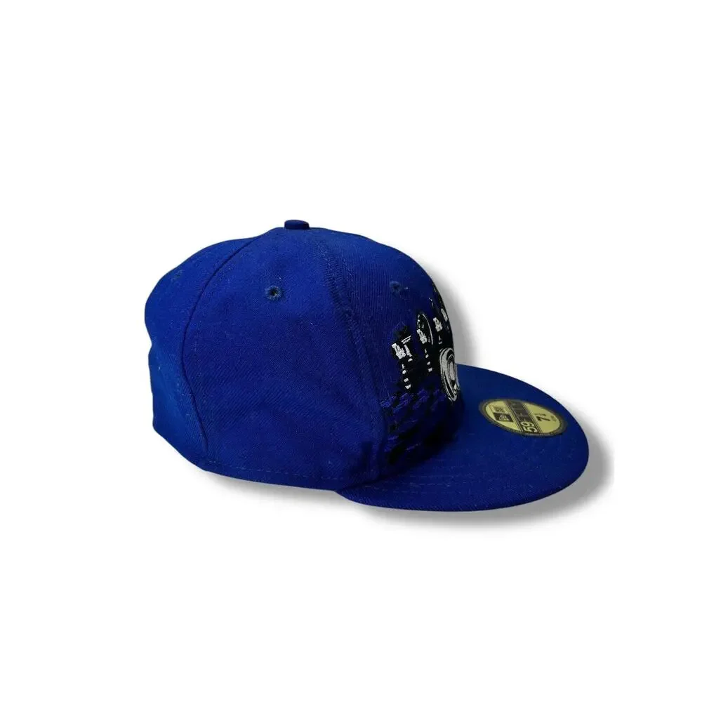Los Angeles Dodgers Chess New Era 59Fifty Baseball Hat Size‎ 7-1/4 MLB Fitted